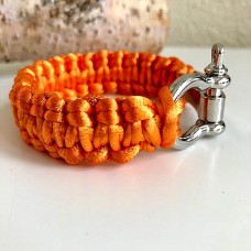 Armband Satijnkoord_dubbel Oranje